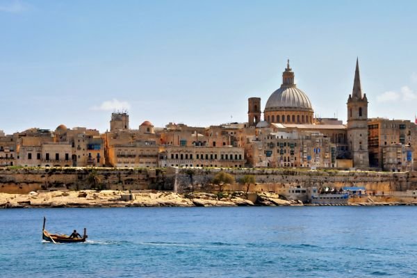 Valletta, Malta – panoramic view over the Grand Harbour.